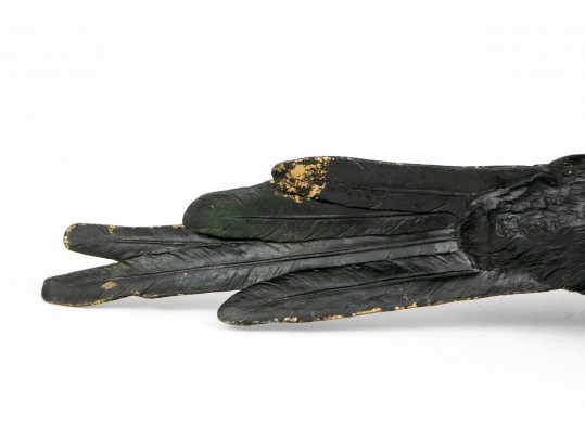 A Large Cold Painted Bronze Figure Of A Magpie By Franz Bergman