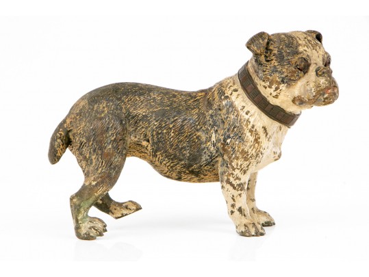 Cold Painted Vienna Bronze Figure Of A Bull Dog