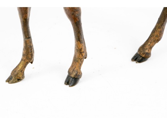 Cold Painted Vienna Bronze Figure Of A Stag