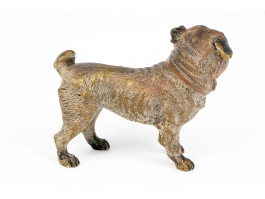 Cold Painted Bronze Of A Bull Dog