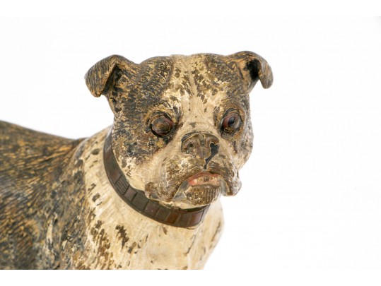 Cold Painted Vienna Bronze Figure Of A Bull Dog
