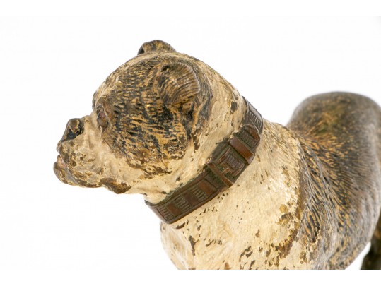 Cold Painted Vienna Bronze Figure Of A Bull Dog