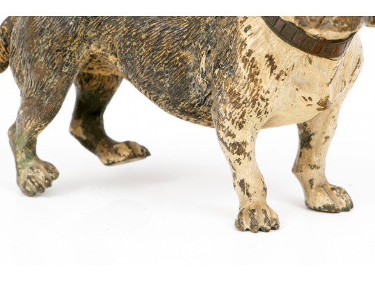 Cold Painted Vienna Bronze Figure Of A Bull Dog