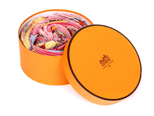 Hermès Silk Plissé Scarf, 90cm With Box