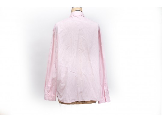 Gucci Pink Rabbit Embrodered Shirt, Size 46/18