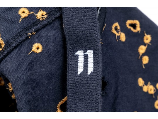 Contemporary Blue Zip-Up Hooded Sweatshirt