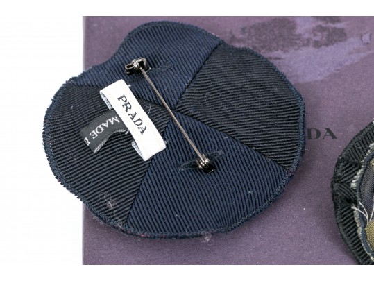 Two Prada Beaded Brooches