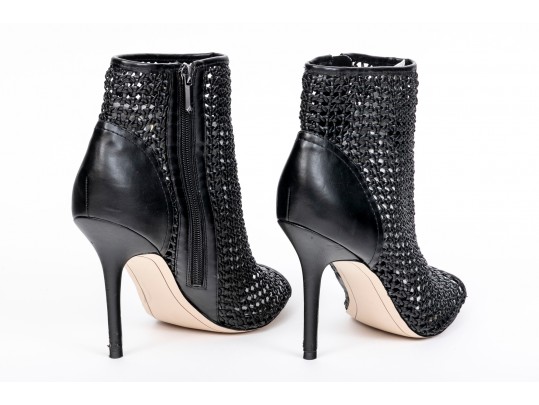 Sam Edelman Woven Peep Toe Heels, Size 9.5M