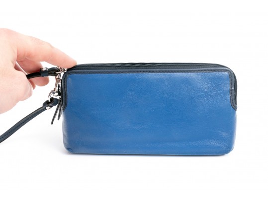 Tasteful Blue And Green Coach Clutch