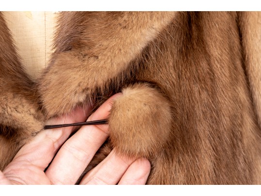 Light Brown Bergdorf Goodman Fur Coat