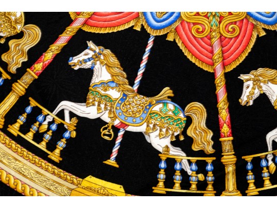 Hermes Luna Park Silk Jacquard Scarf, 90cm