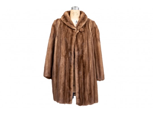 Light Brown Bergdorf Goodman Fur Coat