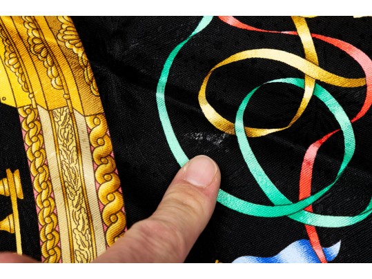 Hermes Luna Park Silk Jacquard Scarf, 90cm