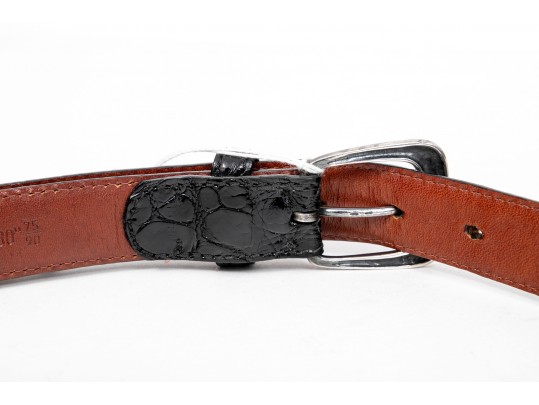 Ralph Lauren, Bergdorf Goodman, HenriBendel Black Leather Belts, Sizes 30, M