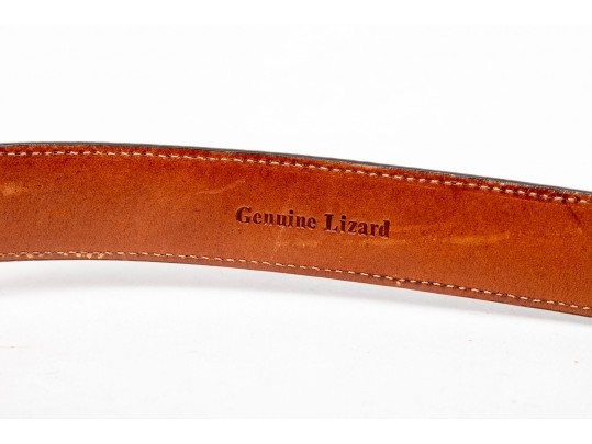 Two Ralph Lauren Leather And Sterling Belts, Size 30