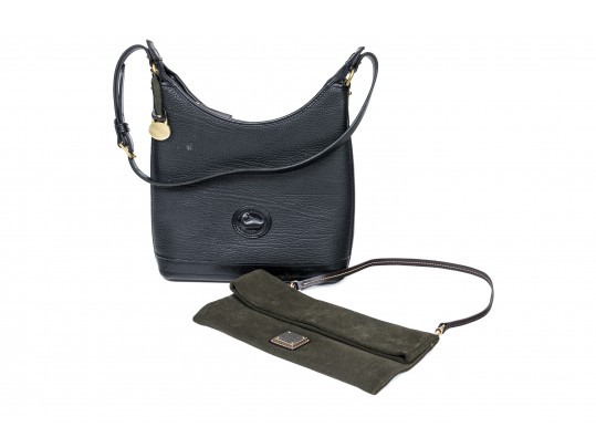 Dooney & Bourke Lot Of Two Handbags, Including A Black Pebbled Leather Bag