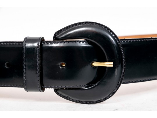 Ralph Lauren, Bergdorf Goodman, HenriBendel Black Leather Belts, Sizes 30, M