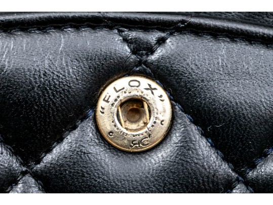 Chanel Classic Black Lambskin Quilted Leather Single Flap Shoulder Bag