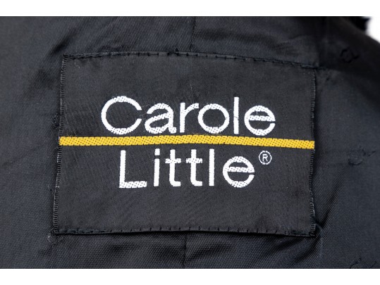 Carol Little Soft Black Fur Coat, Size M