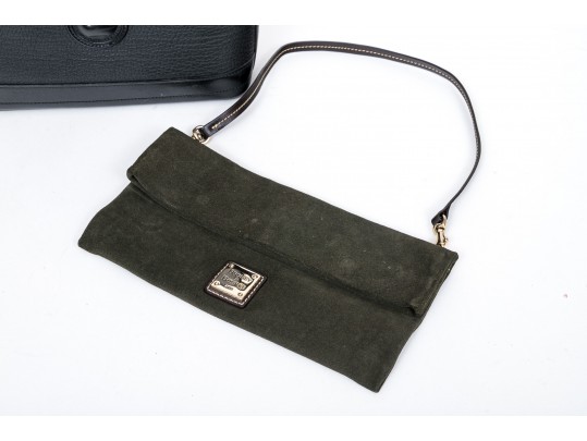 Dooney & Bourke Lot Of Two Handbags, Including A Black Pebbled Leather Bag