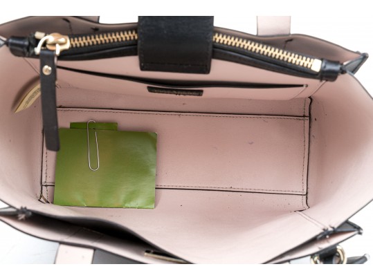 Kate Spade Lot Of Two Classic Top Handle Black Leather Bags