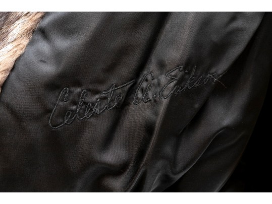 Revillon Hooded Fur Coat