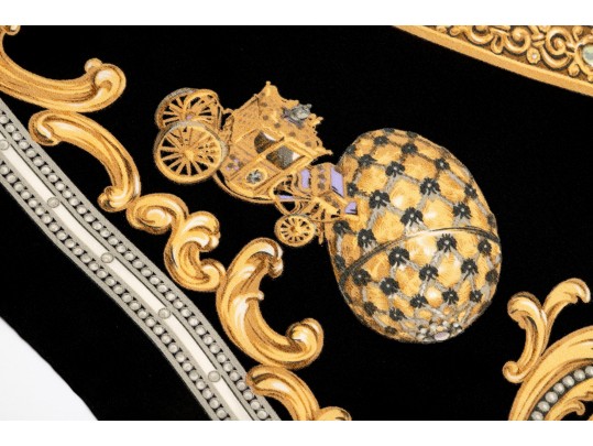 Lovely Silk Scarf Commemorating The Faberge Exhibit At The Met