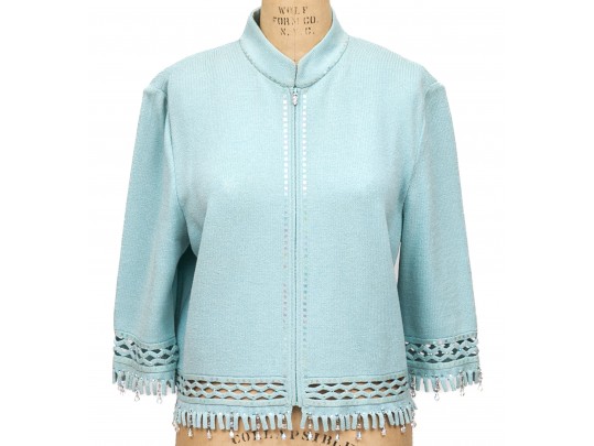 Two St. John Cardigans Size 12, And One Escada Sweater Size 38