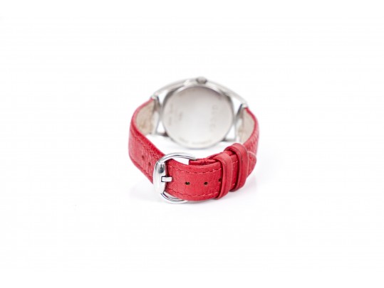 Gucci Handsome 30mm Stainless Steel Round Horsebit Quartz Watch