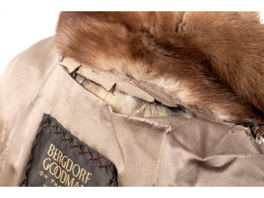 Light Brown Bergdorf Goodman Fur Coat