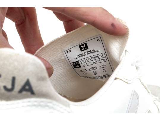 Nike And Veja White Casual Sneakers, Size 9