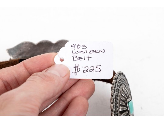 Adrienne Teeguarden Striking Southwestern Style Concho Belt
