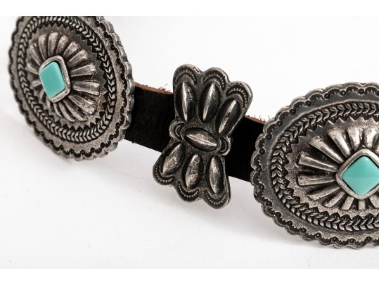 Adrienne Teeguarden Striking Southwestern Style Concho Belt