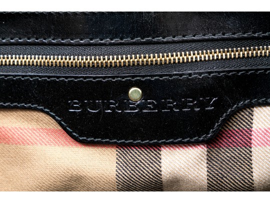 Burberry Edgy Studded Black Leather Bag Handbag
