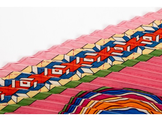 Hermès Silk Plissé Scarf, 90cm With Box