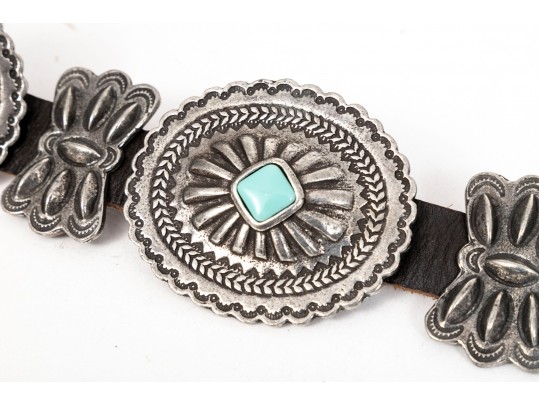 Adrienne Teeguarden Striking Southwestern Style Concho Belt