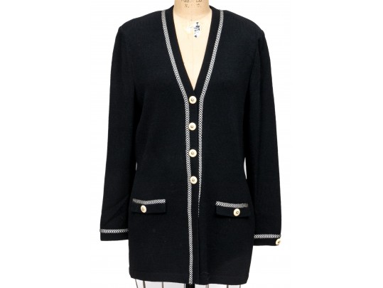 Two St. John Cardigans Size 12, And One Escada Sweater Size 38