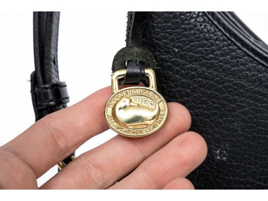 Dooney & Bourke Lot Of Two Handbags, Including A Black Pebbled Leather Bag