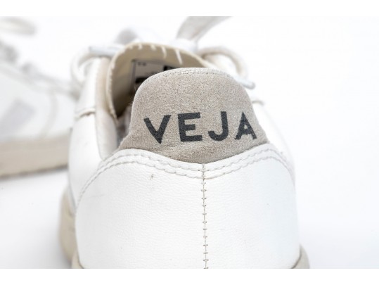 Nike And Veja White Casual Sneakers, Size 9