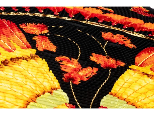 Hermès Silk Plissé Scarf, 90cm With Box