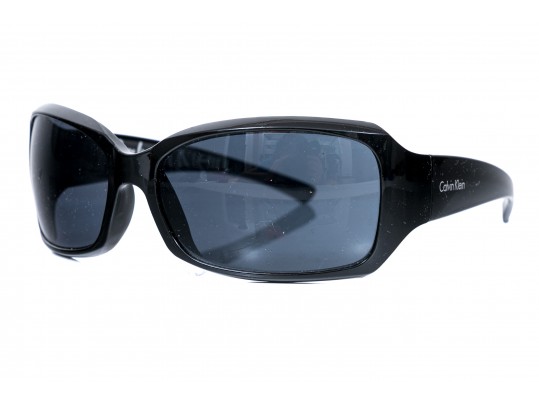 Calvin Klein Striking Black Acrylic Sunglasses