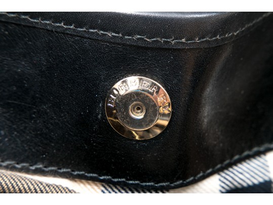 Burberry Edgy Studded Black Leather Bag Handbag