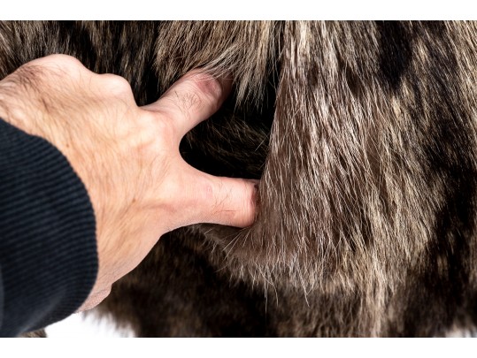 Revillon Hooded Fur Coat