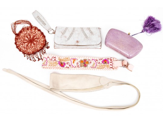 Assorted Lot Of Fashion Handbags And Belts