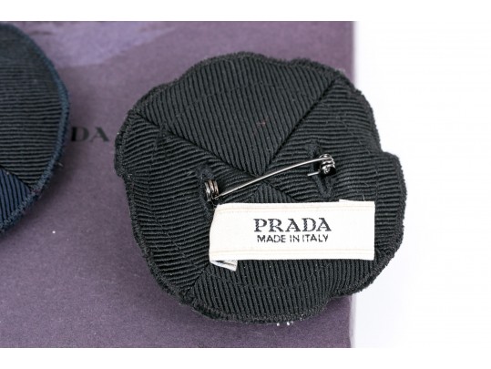 Two Prada Beaded Brooches