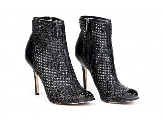 Sam Edelman Woven Peep Toe Heels, Size 9.5M