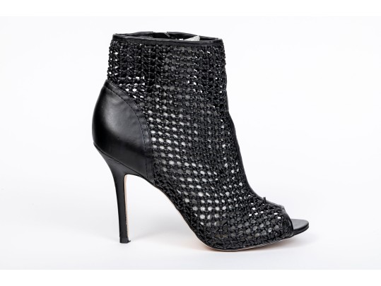 Sam Edelman Woven Peep Toe Heels, Size 9.5M