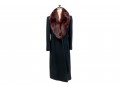 Neiman Marcus Cashmere Dark Blue Trench Coat