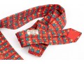 Lot Of Two 100% Silk Hermes Ties, Predominantly Red And Yellow Tones
