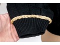 St. John Pullover Knit Sweater With Rope And Button Accents, Size L